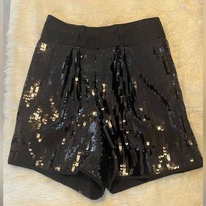 See by Choe sequins black high waist short